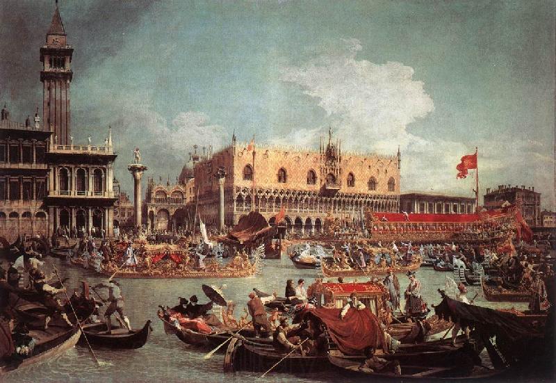 Canaletto The Bucintoro Returning to the Molo on Ascension Day fg Spain oil painting art