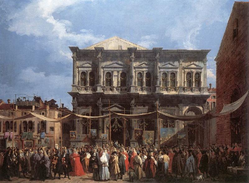 Canaletto The Feast Day of St Roch fd Norge oil painting art