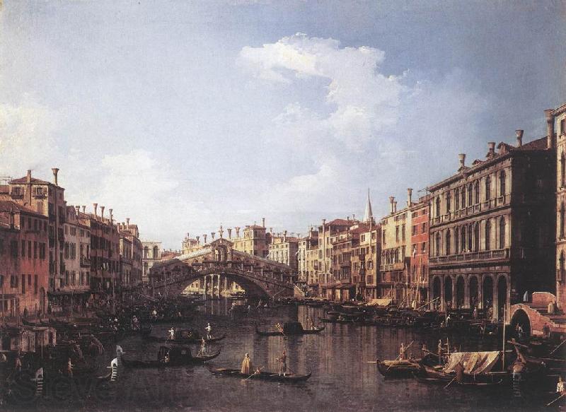 Canaletto The Rialto Bridge from the South fdg France oil painting art
