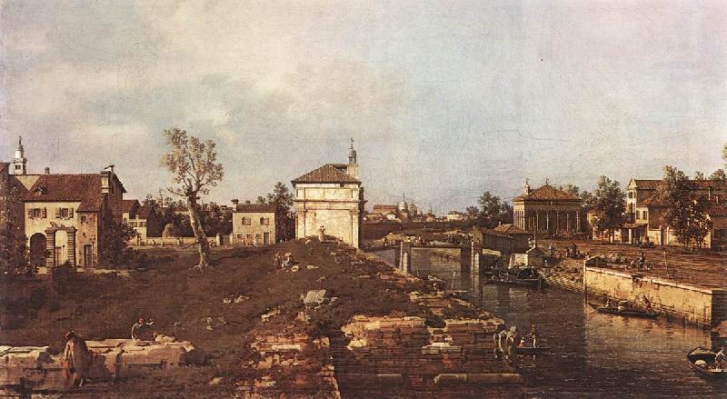 Canaletto The Brenta Canal at Padua dsf Norge oil painting art