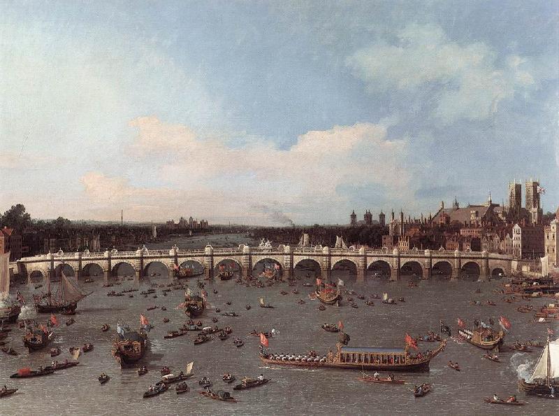 Canaletto London: Westminster Bridge from the North on Lord Mayor s Day Spain oil painting art