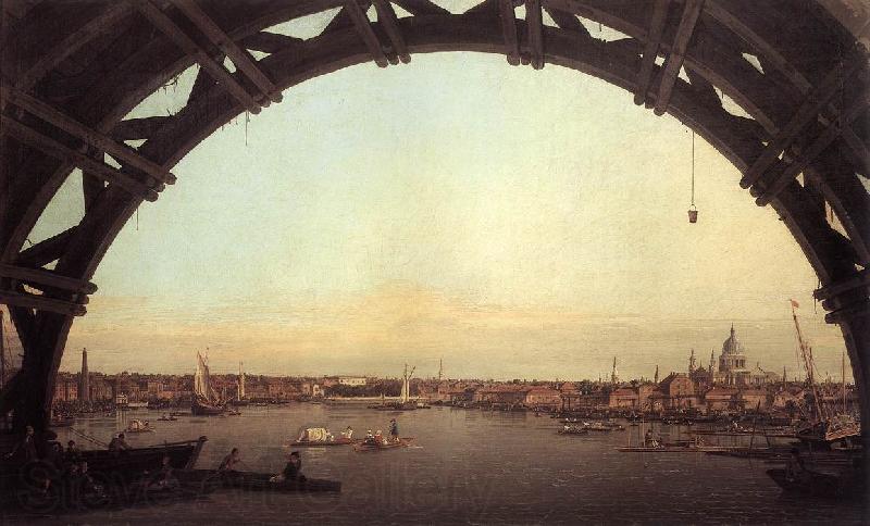 Canaletto London: Seen Through an Arch of Westminster Bridge df Spain oil painting art