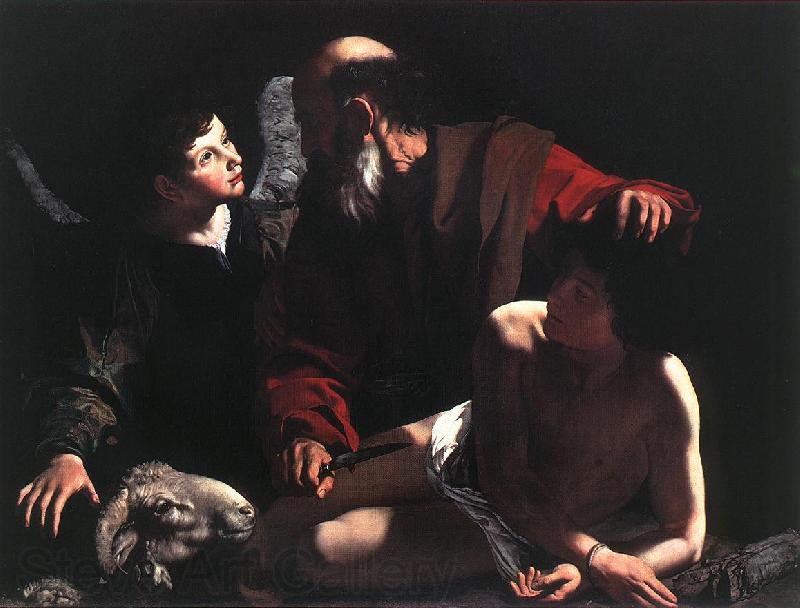 Caravaggio The Sacrifice of Isaac Norge oil painting art