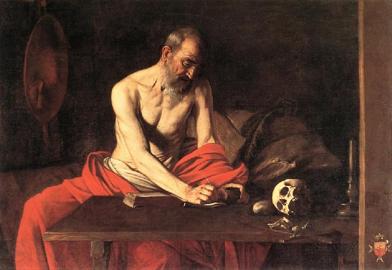 Caravaggio St Jerome dsf Norge oil painting art