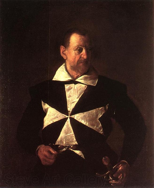Caravaggio Portrait of Alof de Wignacourt fg Norge oil painting art