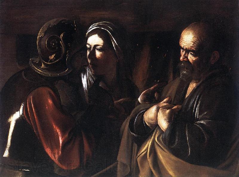 Caravaggio The Denial of St Peter dfg Norge oil painting art