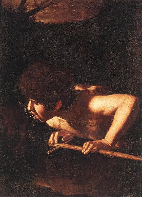 Caravaggio St John the Baptist at the Well ty Spain oil painting art