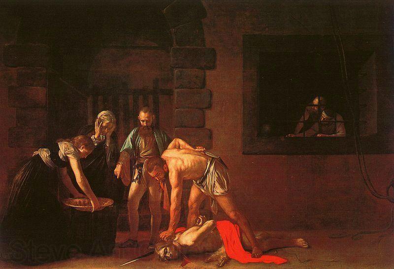 Caravaggio The Beheading of the Baptist Norge oil painting art