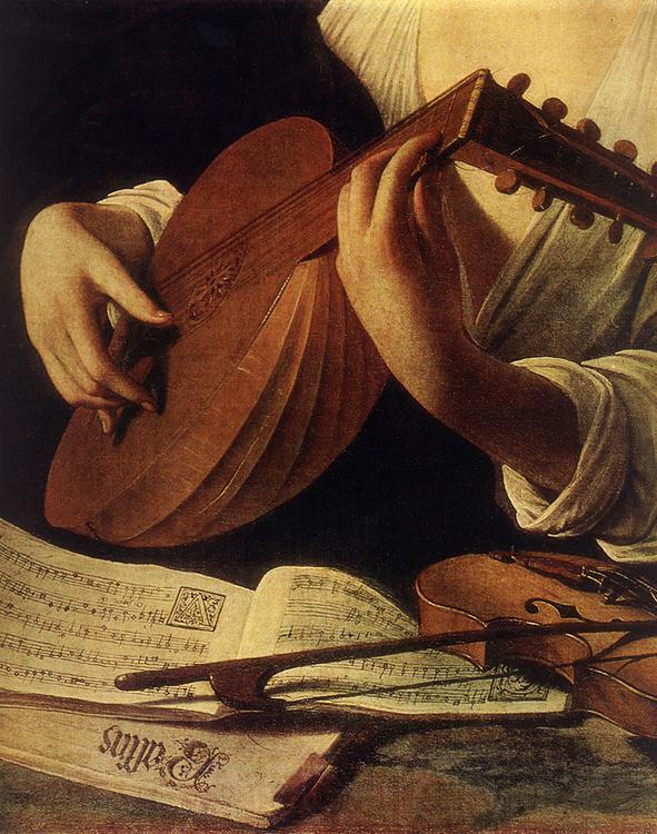 Caravaggio Lute Player (detail) gg France oil painting art
