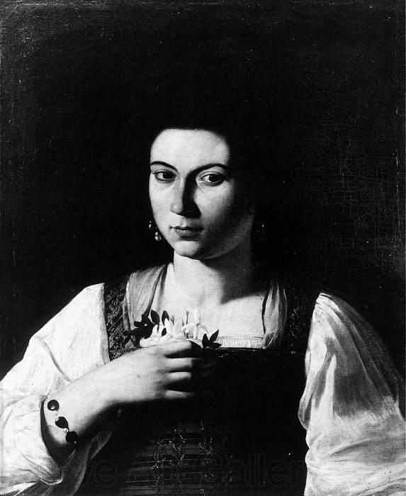 Caravaggio Portrait of a Courtesan fg Norge oil painting art