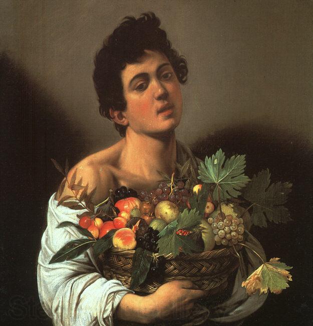 Caravaggio Youth with a Flower Basket France oil painting art