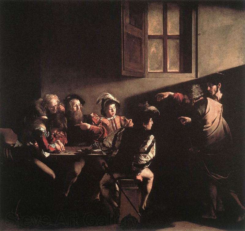 Caravaggio The Calling of Saint Matthew fg Norge oil painting art