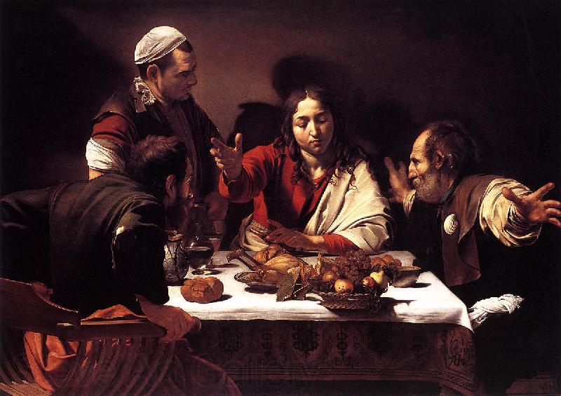 Caravaggio Supper at Emmaus gg Norge oil painting art