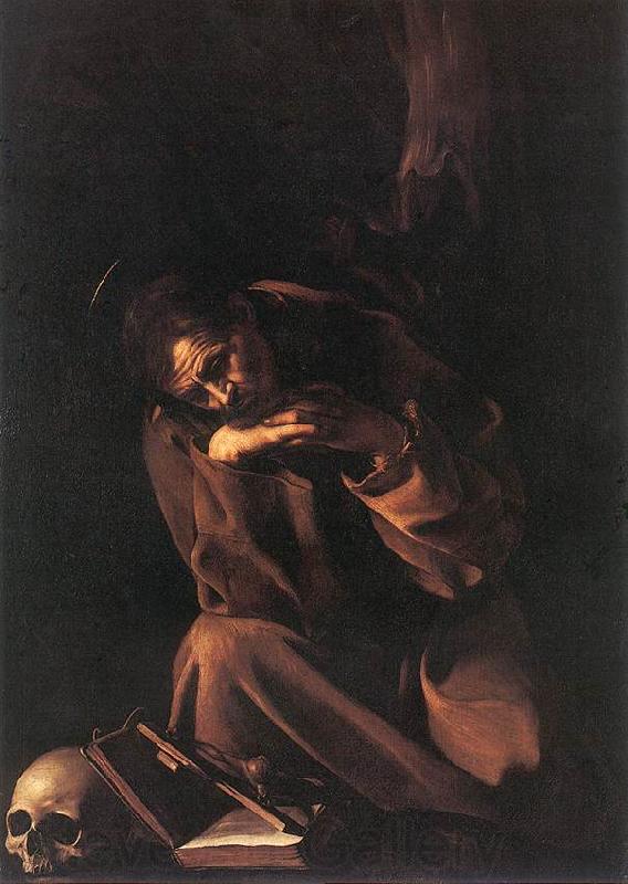 Caravaggio St Francis g Spain oil painting art