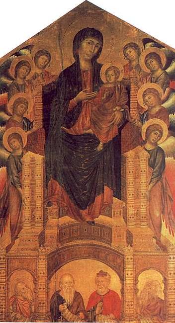 Cimabue The Santa Trinita Madonna Norge oil painting art