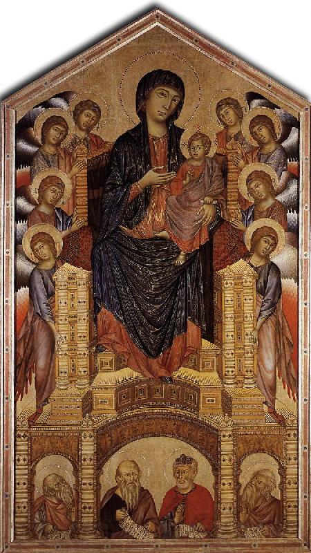 Cimabue The Madonna in Majesty (Maesta) fgh Spain oil painting art