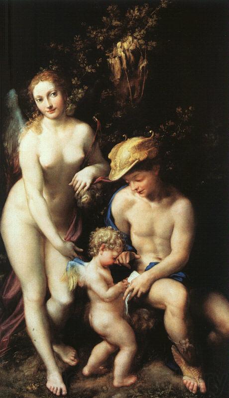 Correggio The Education of Cupid Norge oil painting art