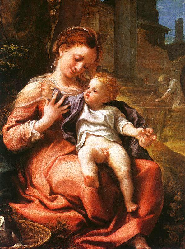 Correggio Madonna della Cesta, France oil painting art