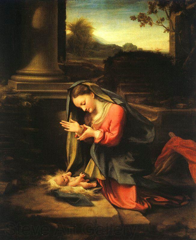 Correggio Madonna Worshipping the Child Germany oil painting art
