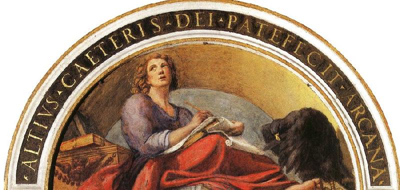 Correggio Lunette with St.John the Evangelist Germany oil painting art