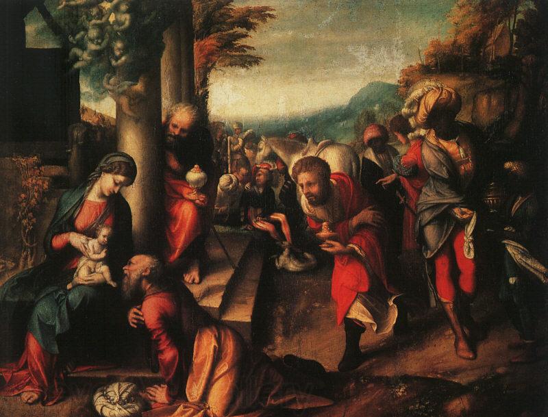 Correggio The Adoration of the Magi_3 Norge oil painting art