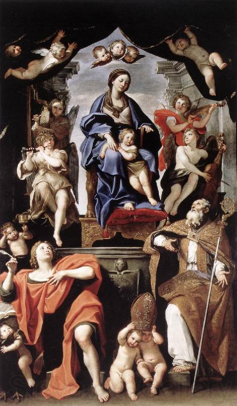 Domenichino Madonna and Child with St Petronius and St John the Baptist dg France oil painting art