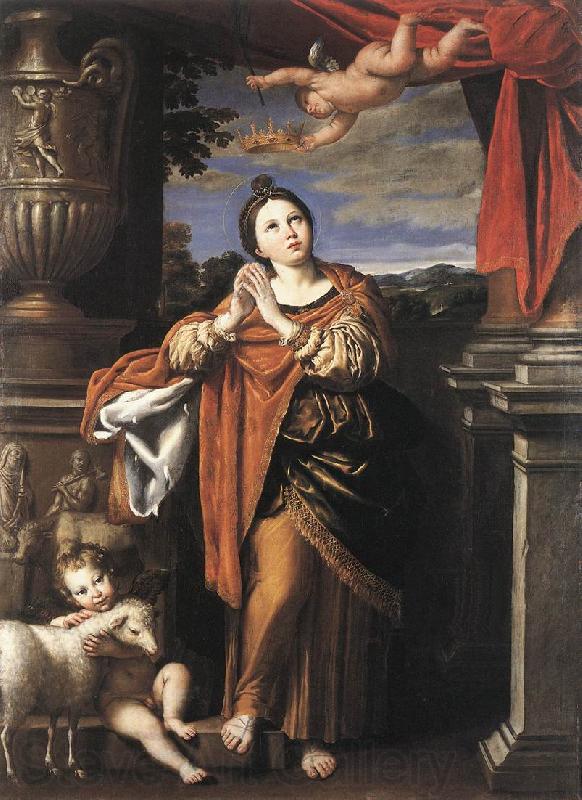 Domenichino Saint Agnes drtw Spain oil painting art