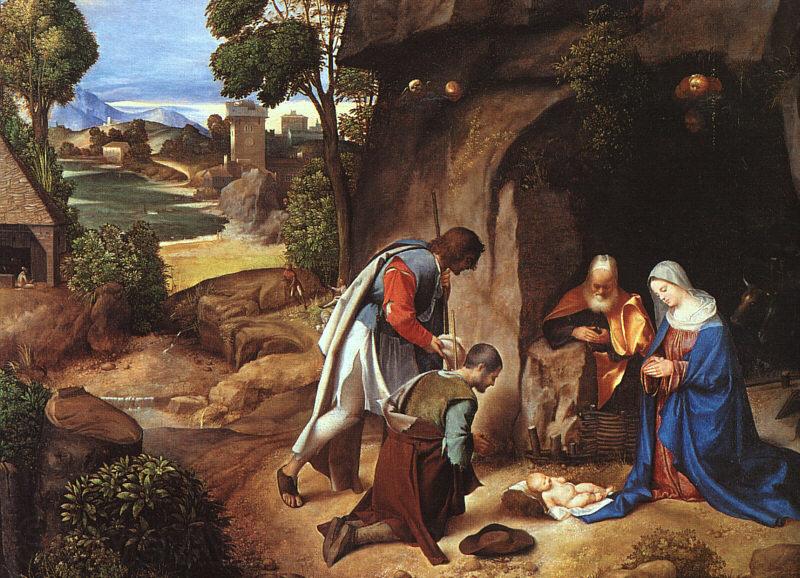 Giorgione The Adoration of the Shepherds France oil painting art