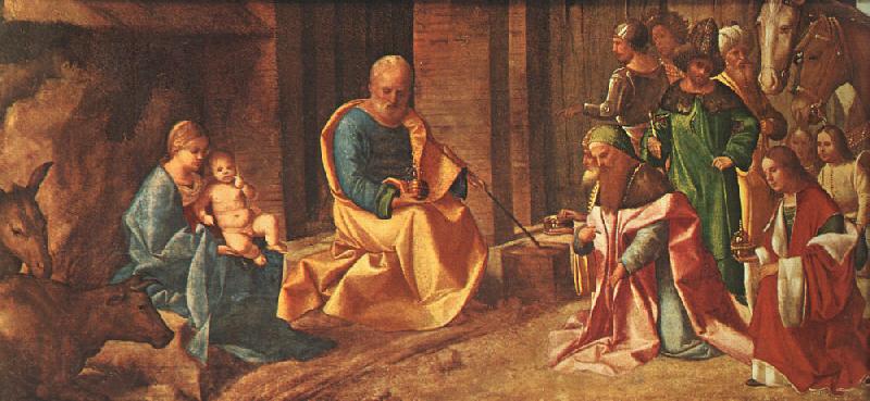 Giorgione Adoration of the Magi Norge oil painting art
