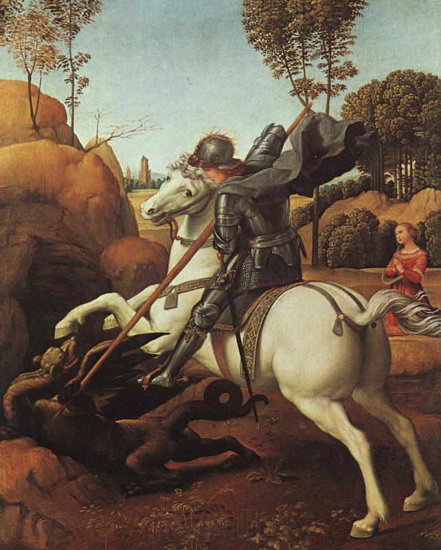 Raphael St.George and the Dragon Germany oil painting art