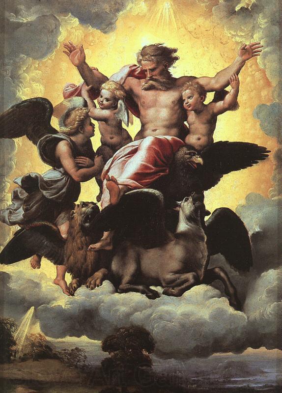 Raphael The Vision of Ezekiel Spain oil painting art