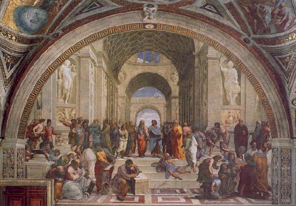 Raphael The School of Athens Norge oil painting art
