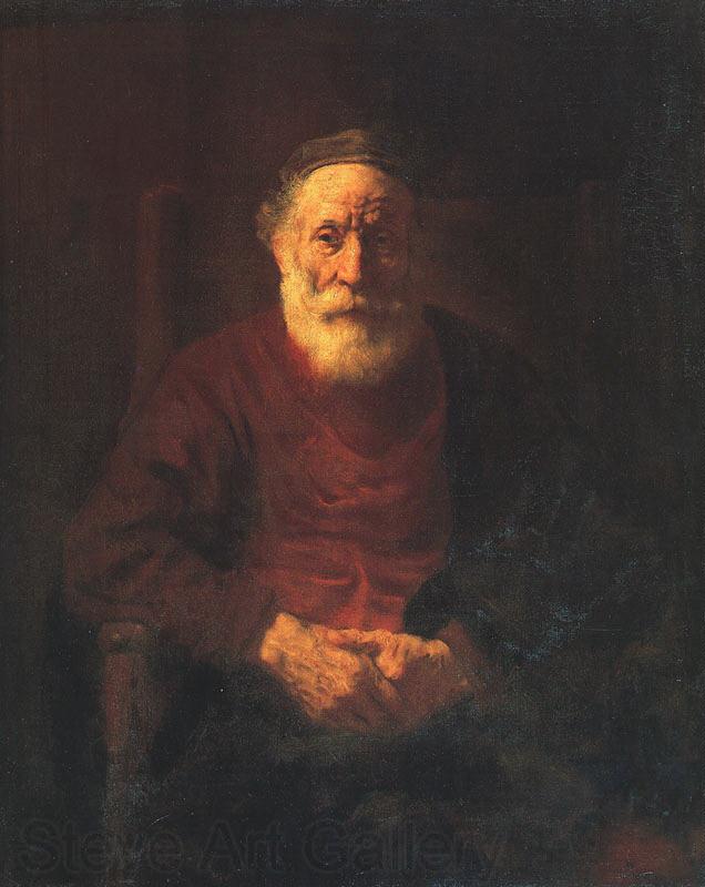 Rembrandt Portrait of an Old Jewish Man Germany oil painting art