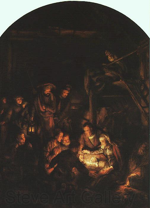 Rembrandt Adoration of the Shepherds Germany oil painting art