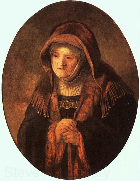 Rembrandt Rembrandt's Mother Norge oil painting art