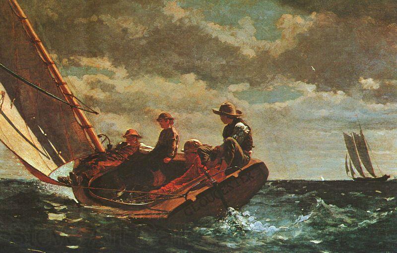 Breezing Up Winslow Homer Malmo Sweden Oil Painting Reproductions 04165