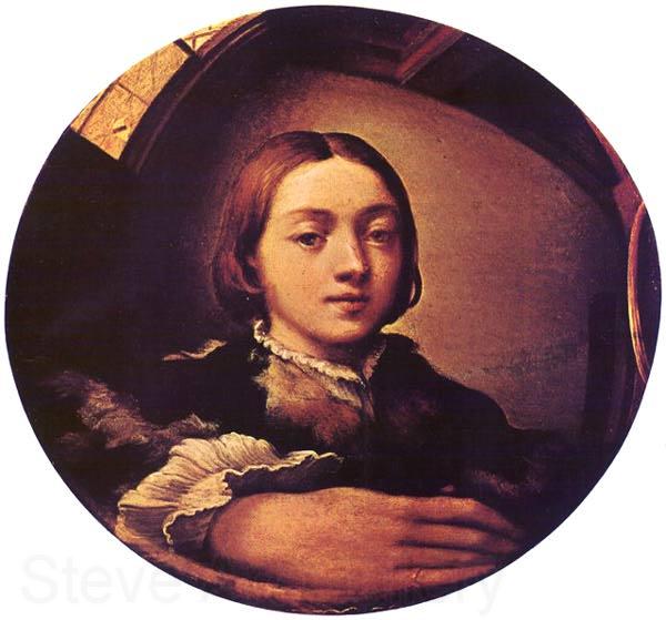 PARMIGIANINO Self-portrait in a Convex Mirror a Norge oil painting art