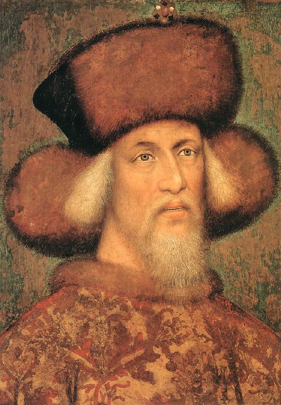 PISANELLO Portrait of Emperor Sigismund of Luxembourg iug Germany oil painting art