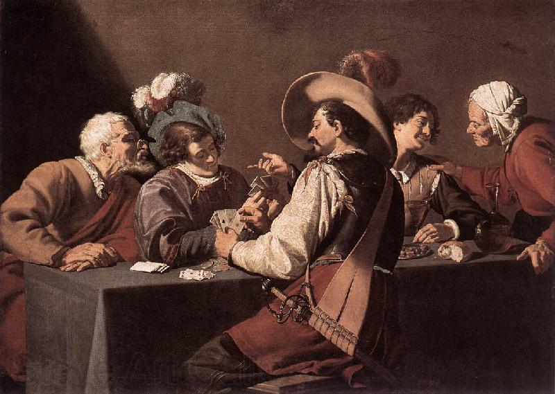 ROMBOUTS, Theodor The Card Players dh France oil painting art