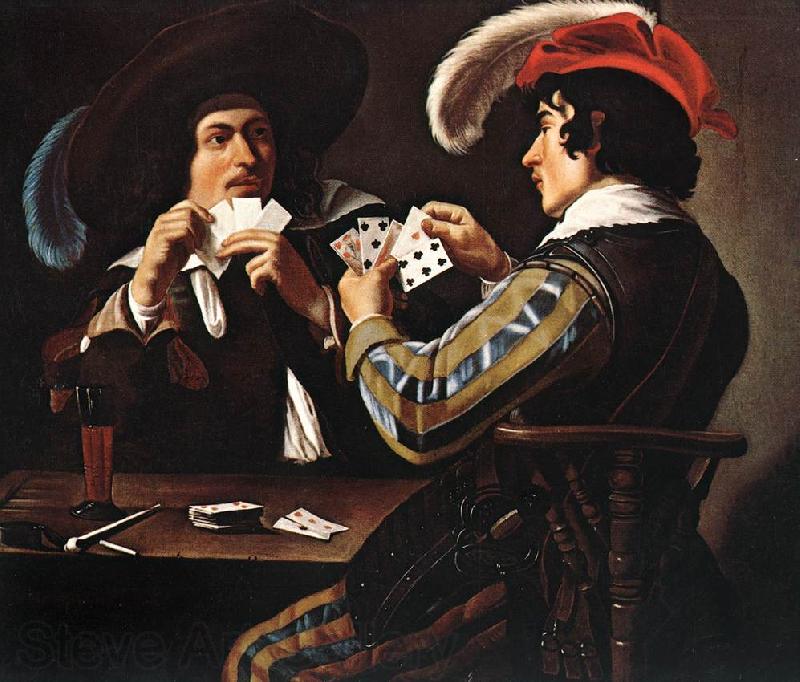 ROMBOUTS, Theodor The Card Players  at Spain oil painting art