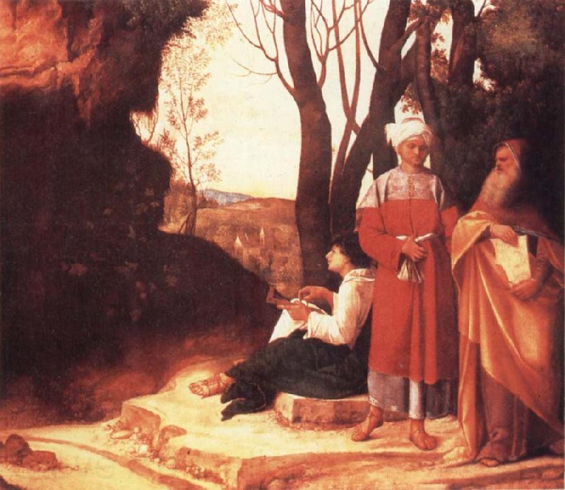 Giorgione Die drei Philosophen Norge oil painting art