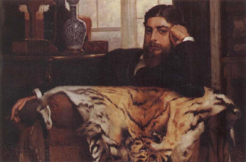 J.J.Tissot Portrait of a Gentleman Germany oil painting art
