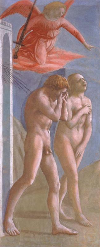 MASACCIO The Expulsion of Adam and Eve From the Garden Norge oil painting art
