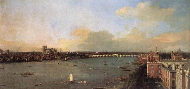 Canaletto London, Seen from an Arch of Westminster Bridge Germany oil painting art