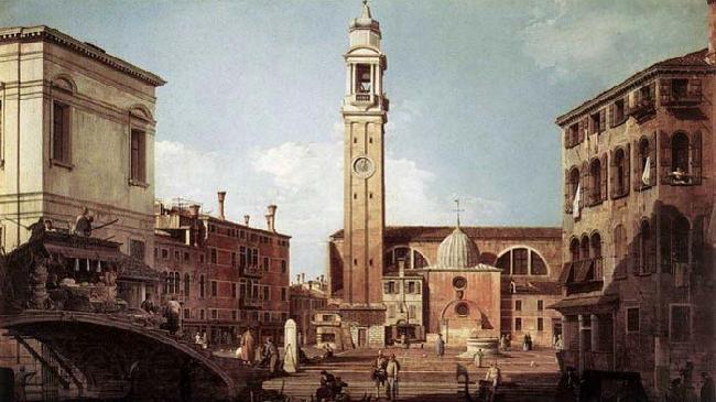 Canaletto View of Campo Santi Apostoli Norge oil painting art