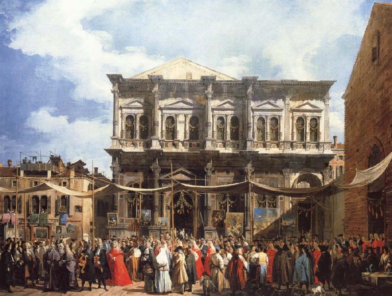 Canaletto Venice The Feast Day of Saitn Roch Spain oil painting art