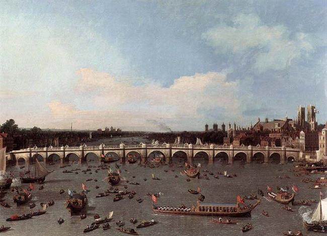 Canaletto Westminster Bridge from the North on Lord Mayor-s Day Spain oil painting art