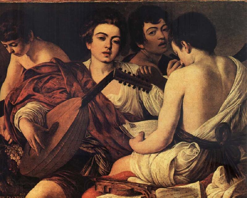 Caravaggio The Musicians Norge oil painting art
