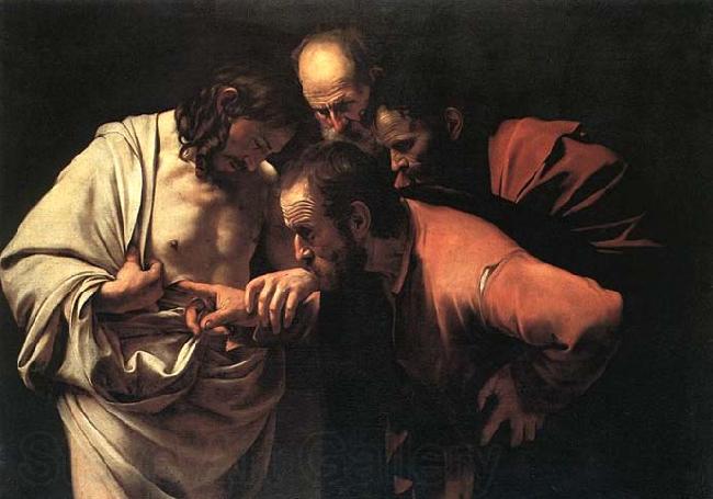 Caravaggio The Incredulity of Saint Thomas Spain oil painting art