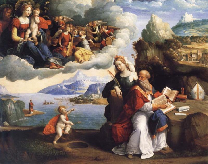 GAROFALO THe Vision of Saint Augustine Spain oil painting art